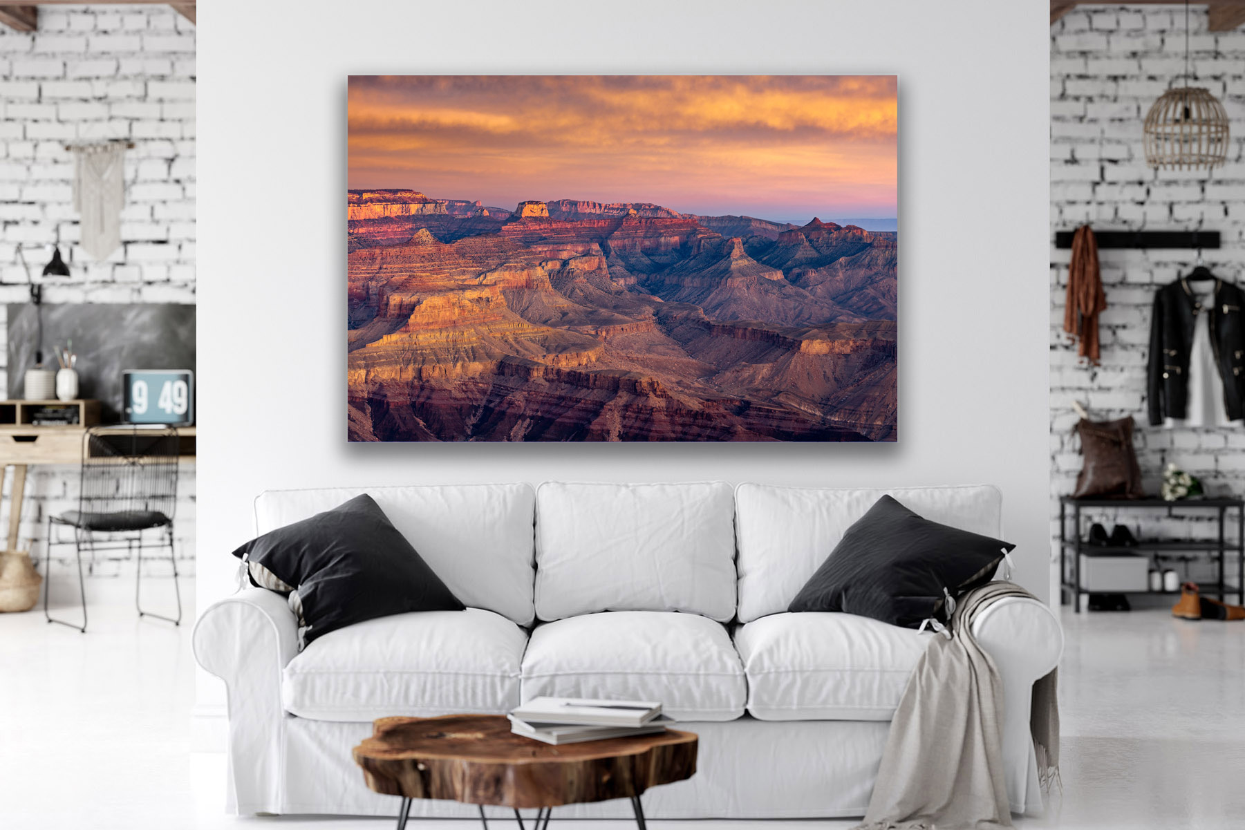 Grand Canyon winter sunrise as a fine art photo print on the wall