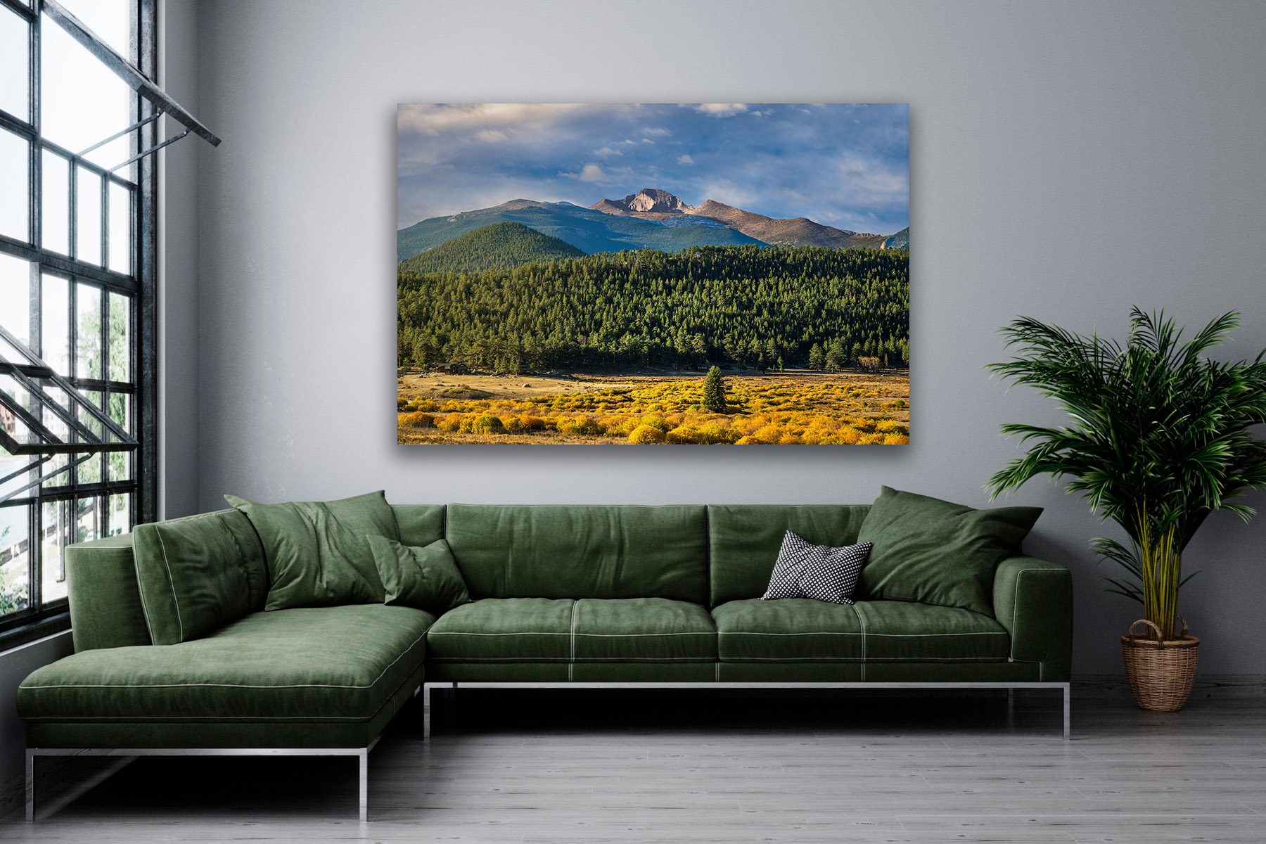 Rocky Mountain Wall Art print of Long's Peak at sunrise in Rocky Mountain National Park