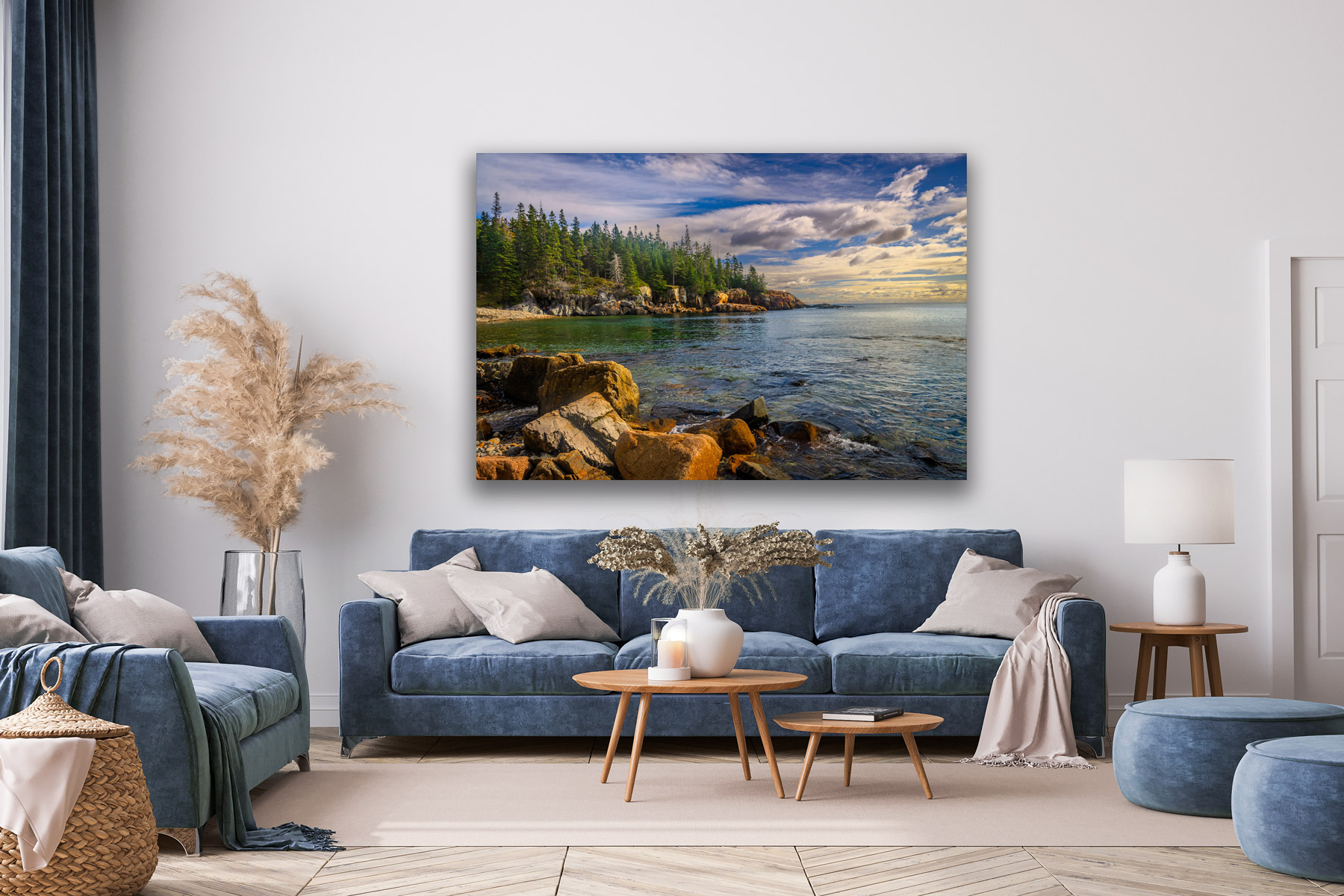 Little Hunters Beach in Acadia as a fine art photo print on the wall