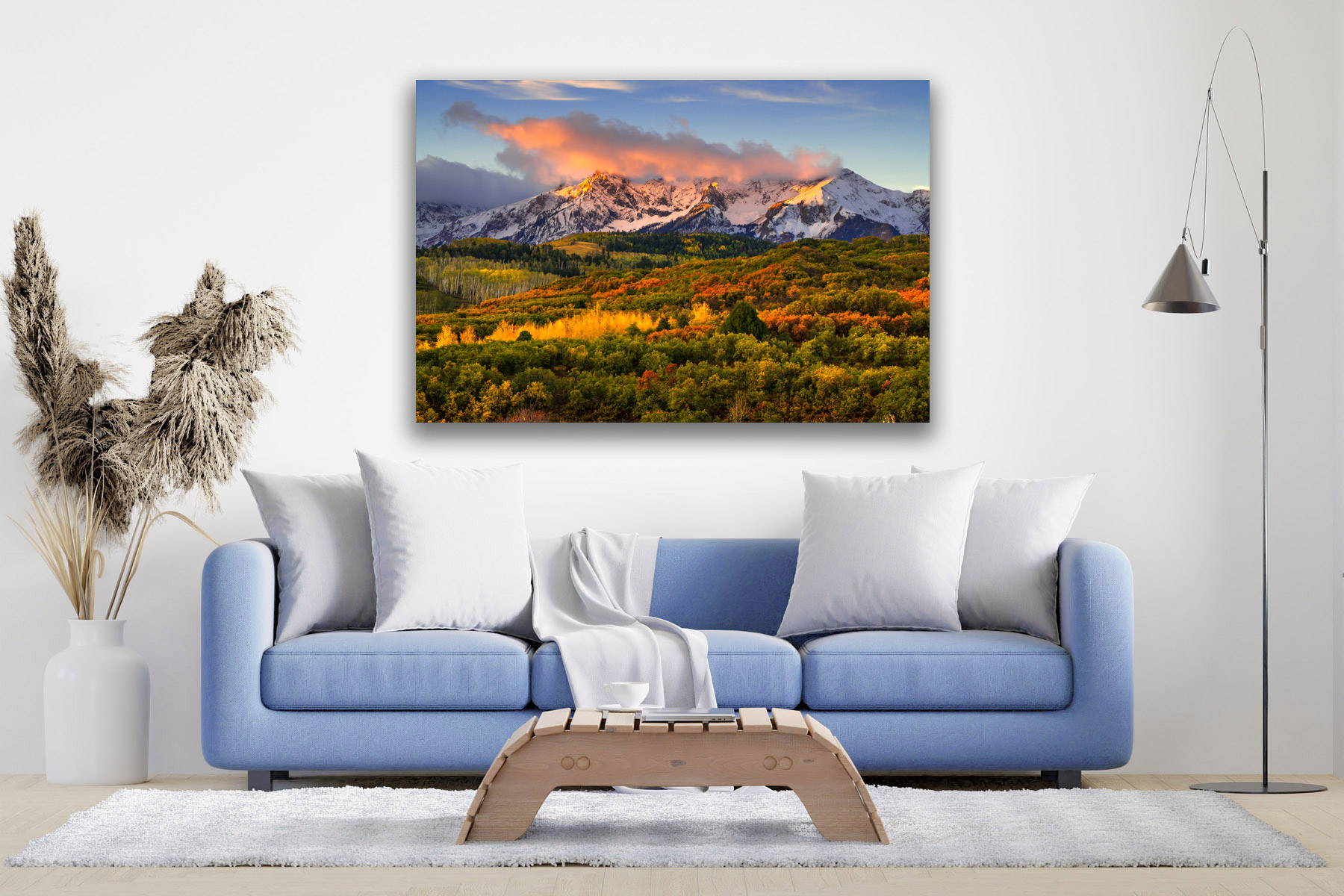 Colorado mountain sunrise in the fall as a fine art photo print on the wall