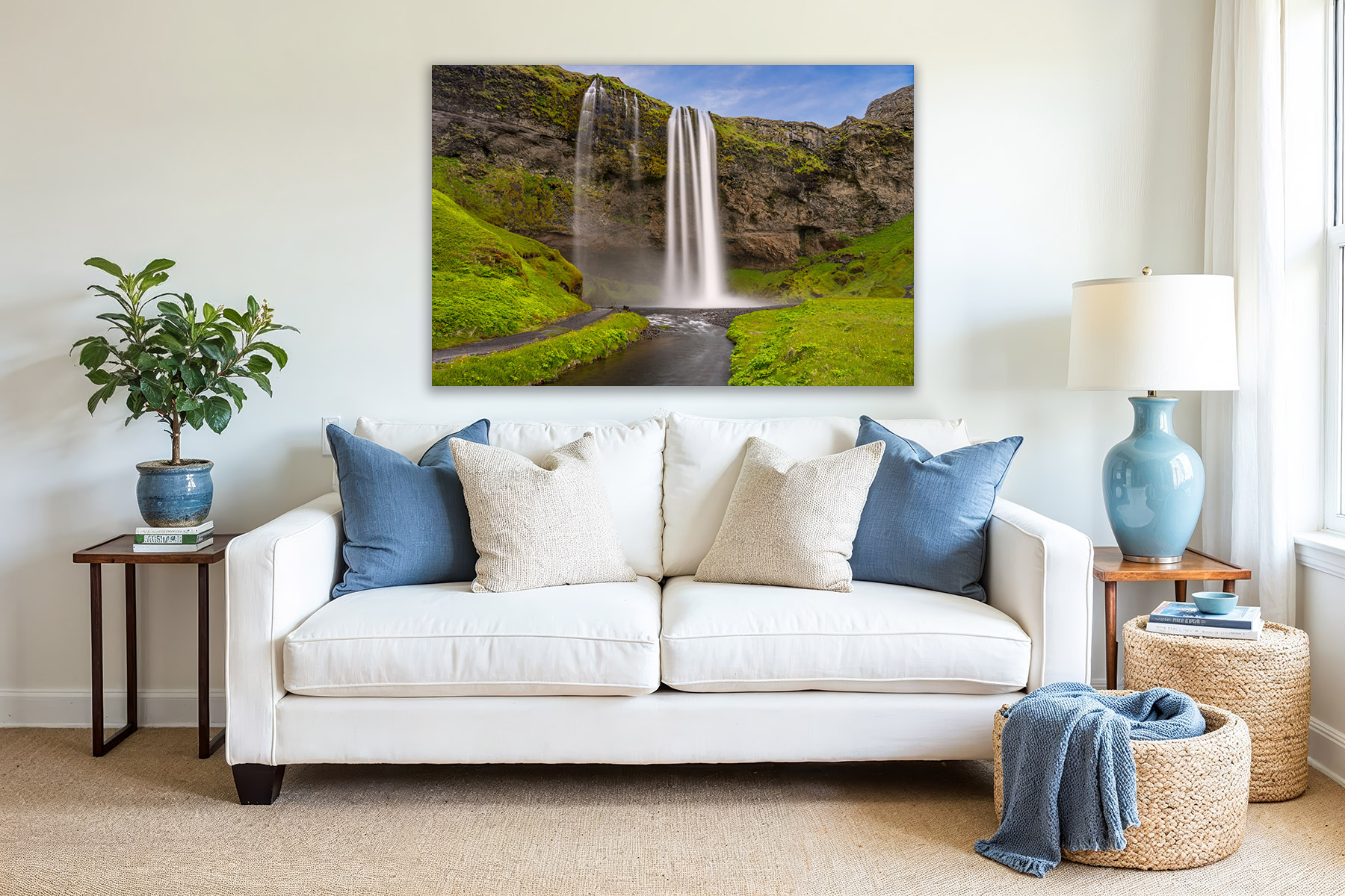 Leinwandbild 4-teilig Seljalandsfoss