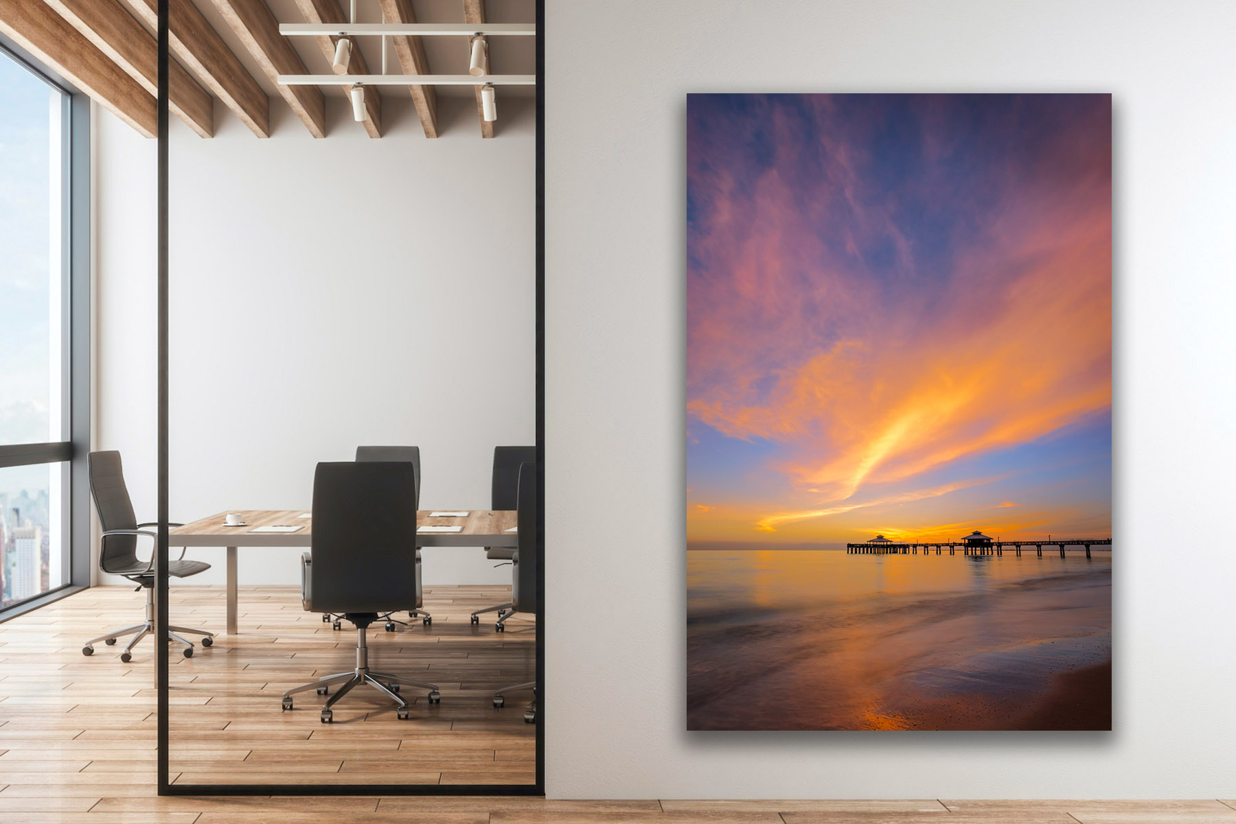 Fort Myers Beach sunset as a fine art photo print on the wall