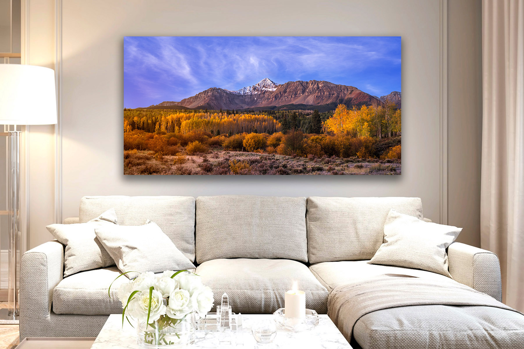 Colorado Wall art print of Wilson Peak with fall colors