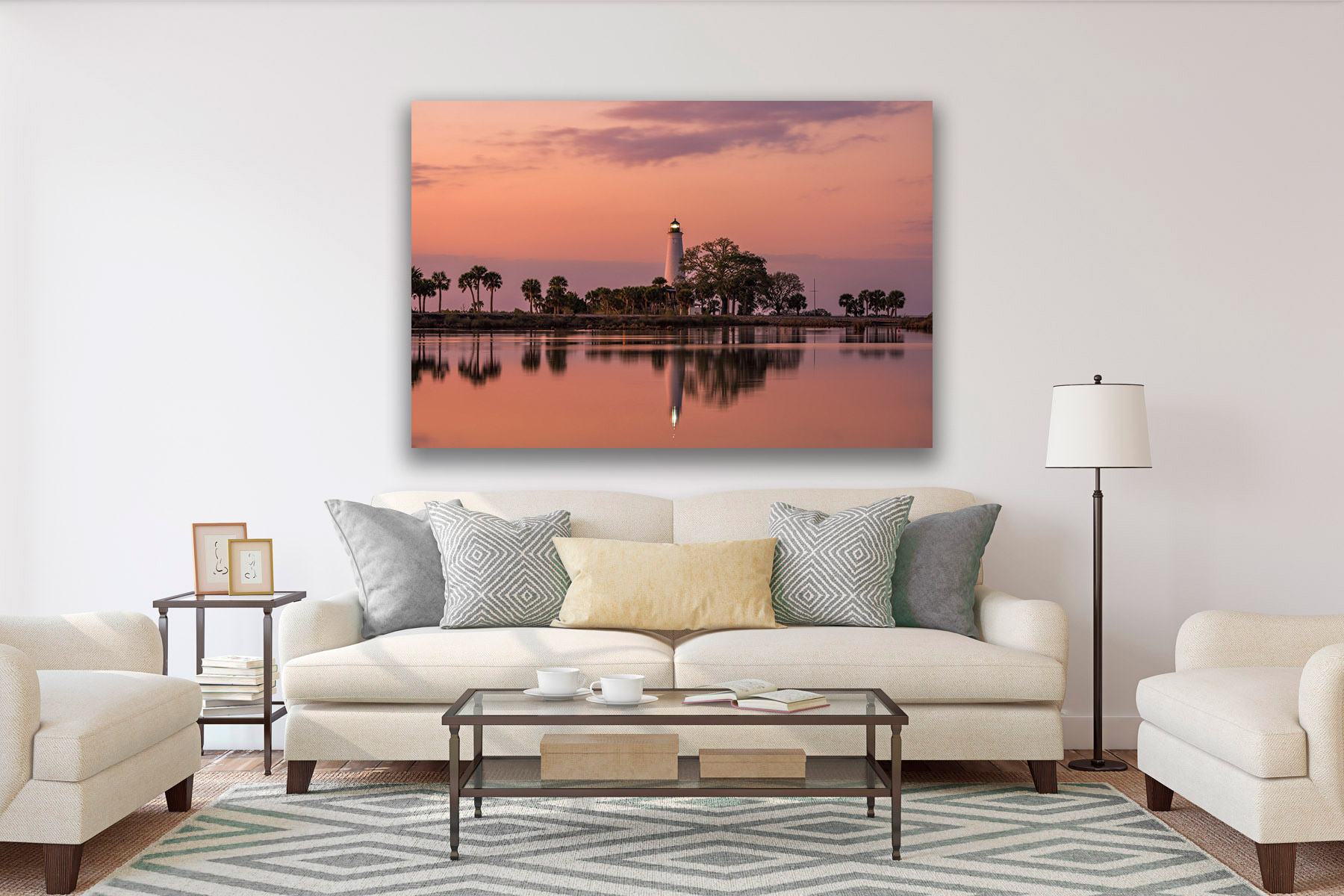 St Marks Lighthouse Sunrise Reflection Fine Art Photo Print Fine Art 